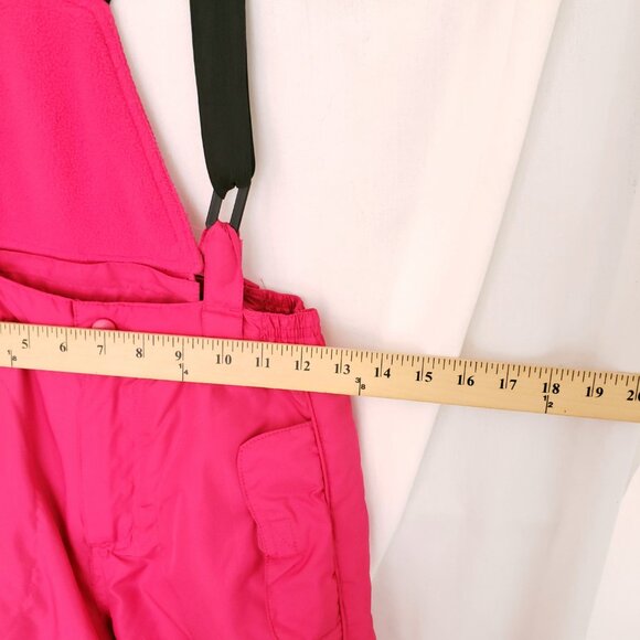 Total Girl Pink Insulated Winter Snow Bib Pants Outdoor Overalls Size 10/12 - Picture 2 of 16